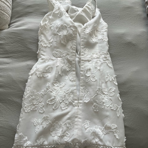 Keepsake Elegant White Ruffle Dress - Picture 3 of 6